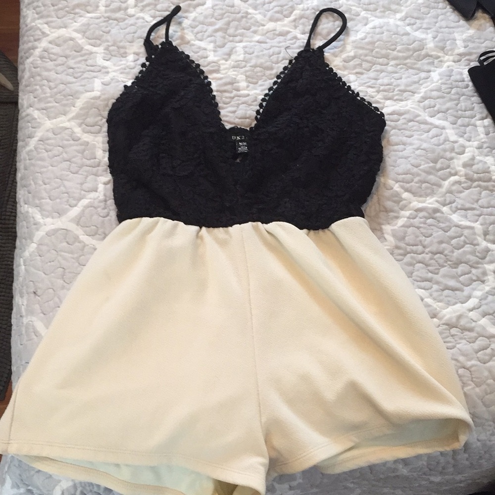 Never worn short low cut romper